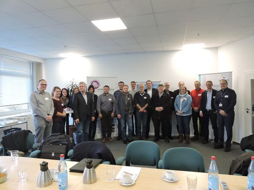Die Teilnehmer des 2. Stammtisches Logistik Heidekreis am 14. Februar 2018 bei DB Schenker in Bad Fallingbostel